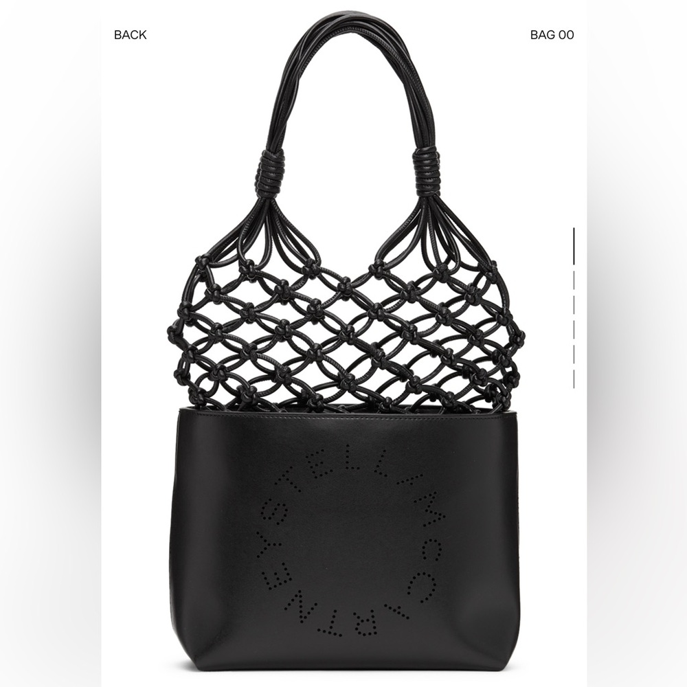 Stella McCartney Black Architectural Tote